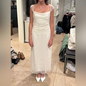 Jessica McClintock Elegant Beaded Wedding Dress